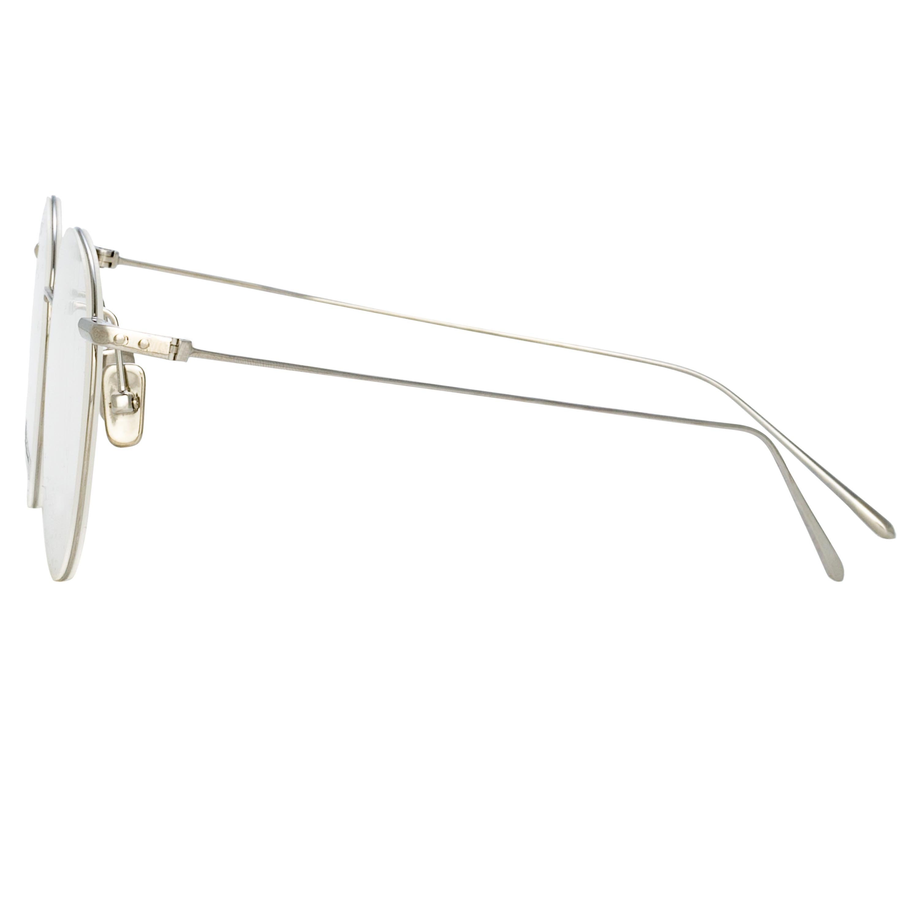 Color_LF34C2OPT - Foster Oval Optical Frame in White Gold