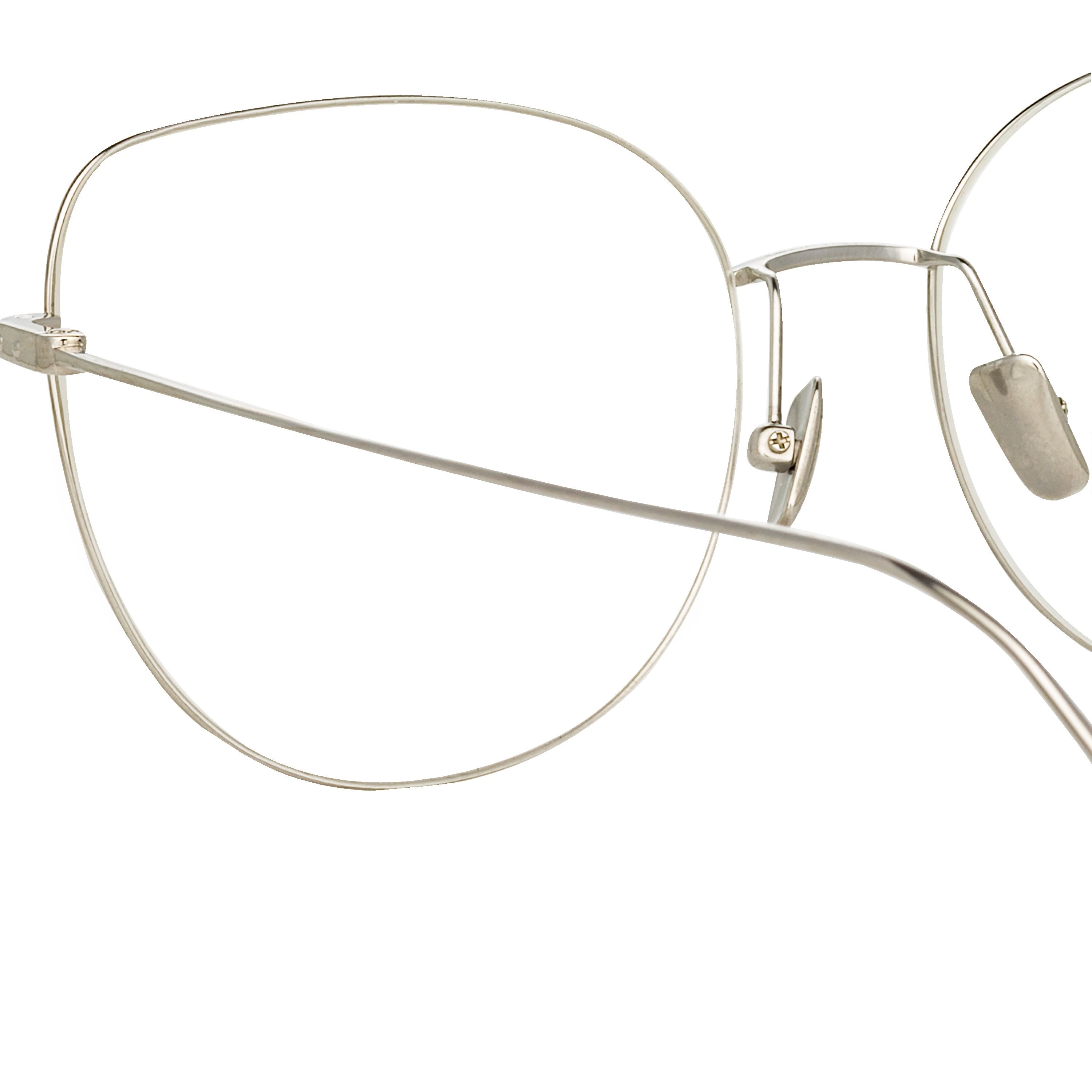 Color_LF38C2OPT - Maya Cat Eye Optical Frame in White Gold