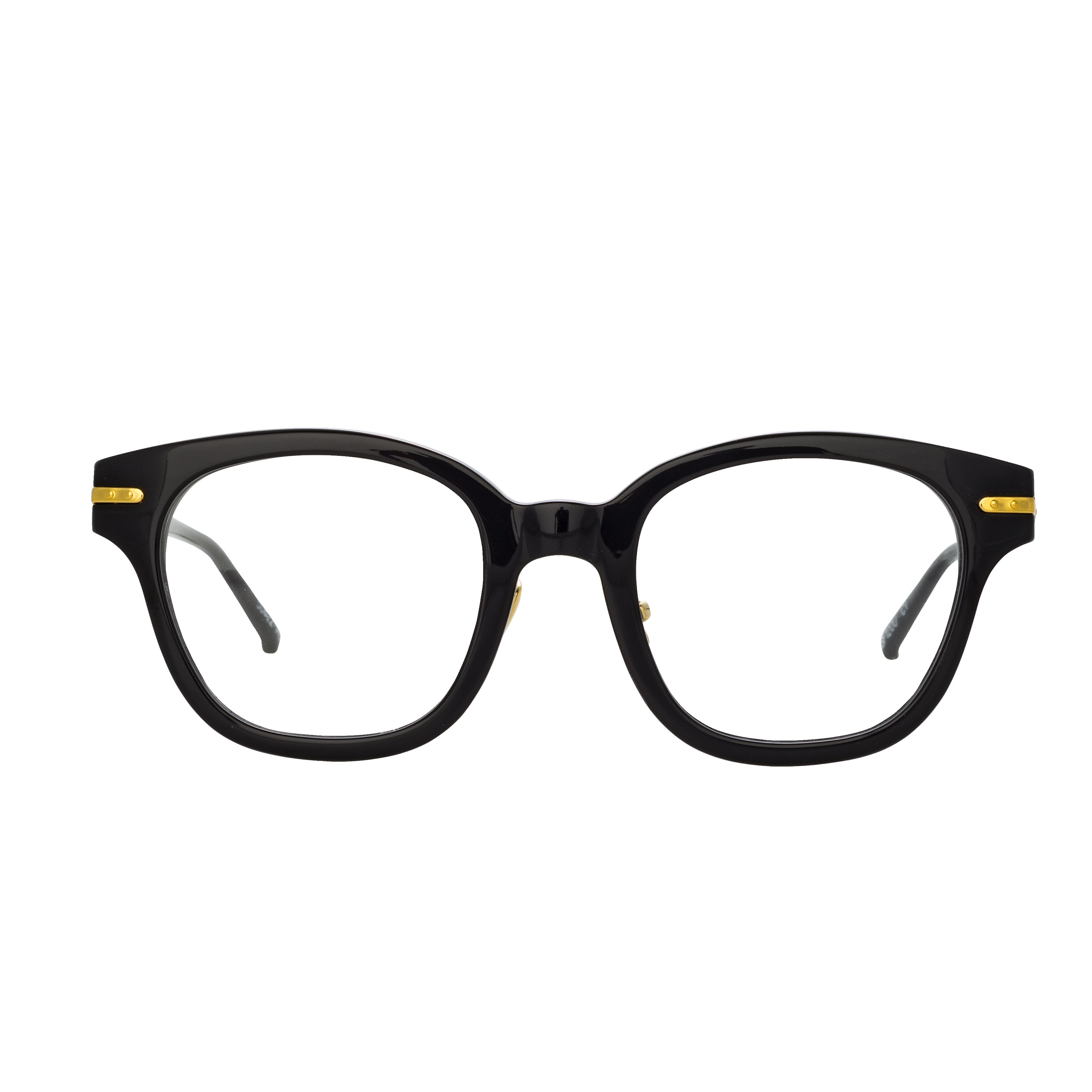 Color_LF42C1OPT - Atkins Optical D-Frame in Black and Yellow Gold