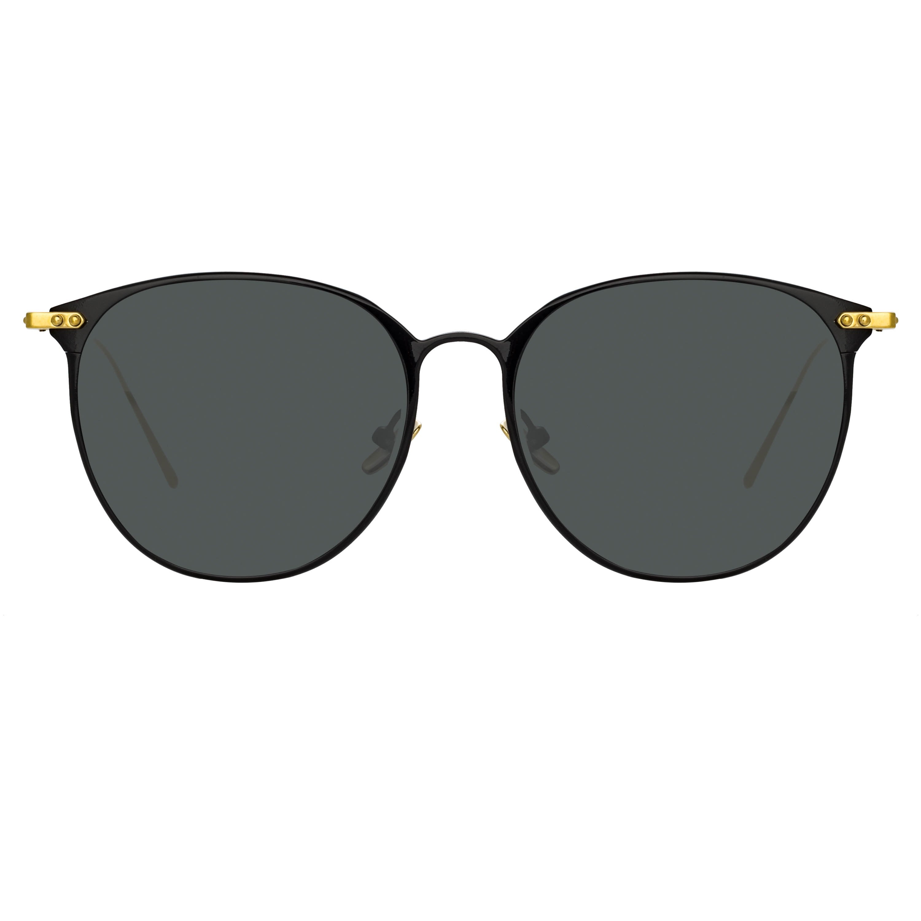 Color_LF45C4SUN - Sophia Oval Sunglasses in Black
