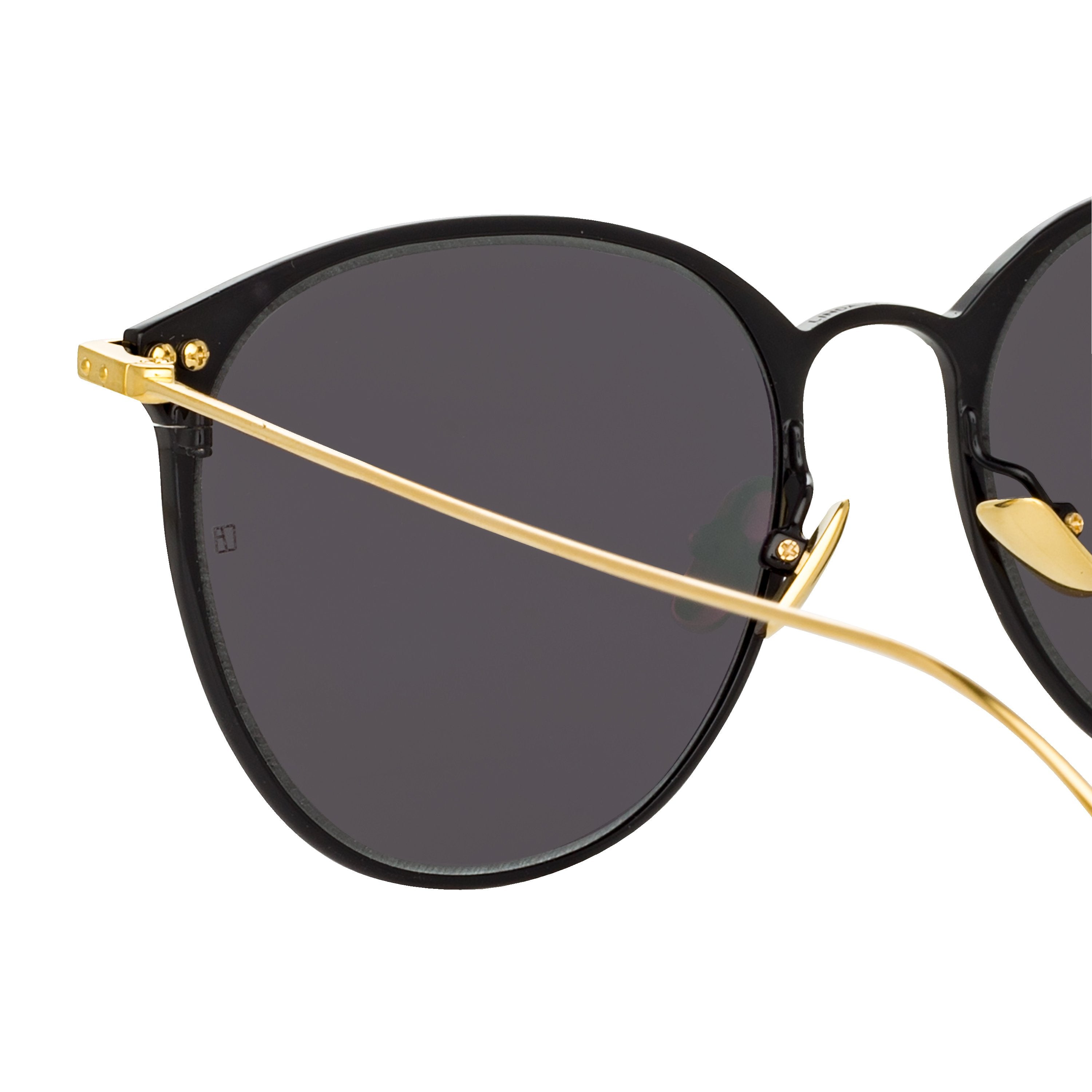 Color_LF45C4SUN - Sophia Oval Sunglasses in Black