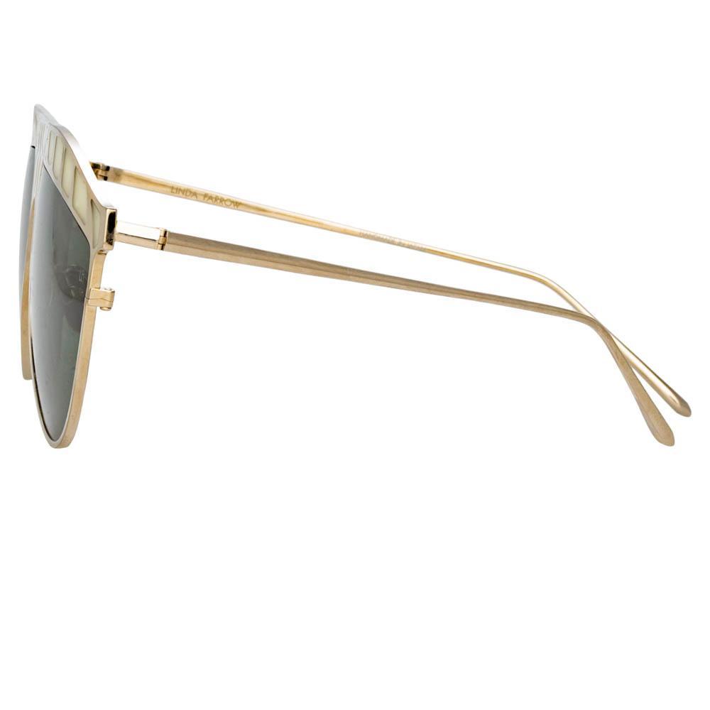 Color_LFL1005C4SUN - Huston Aviator Sunglasses in Light Gold