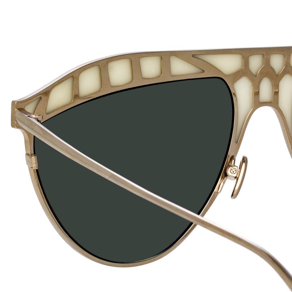 Color_LFL1005C4SUN - Huston Aviator Sunglasses in Light Gold