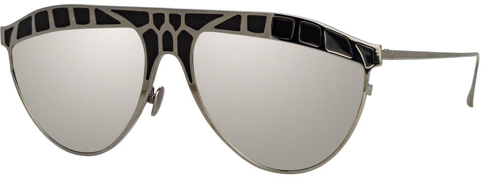 Color_LFL1005C5SUN - Huston Aviator Sunglasses in White Gold