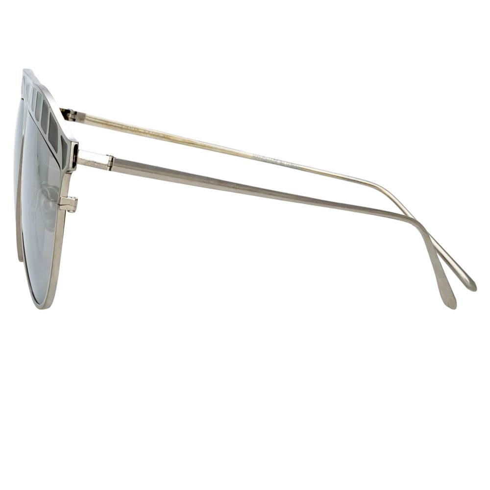 Color_LFL1005C5SUN - Huston Aviator Sunglasses in White Gold