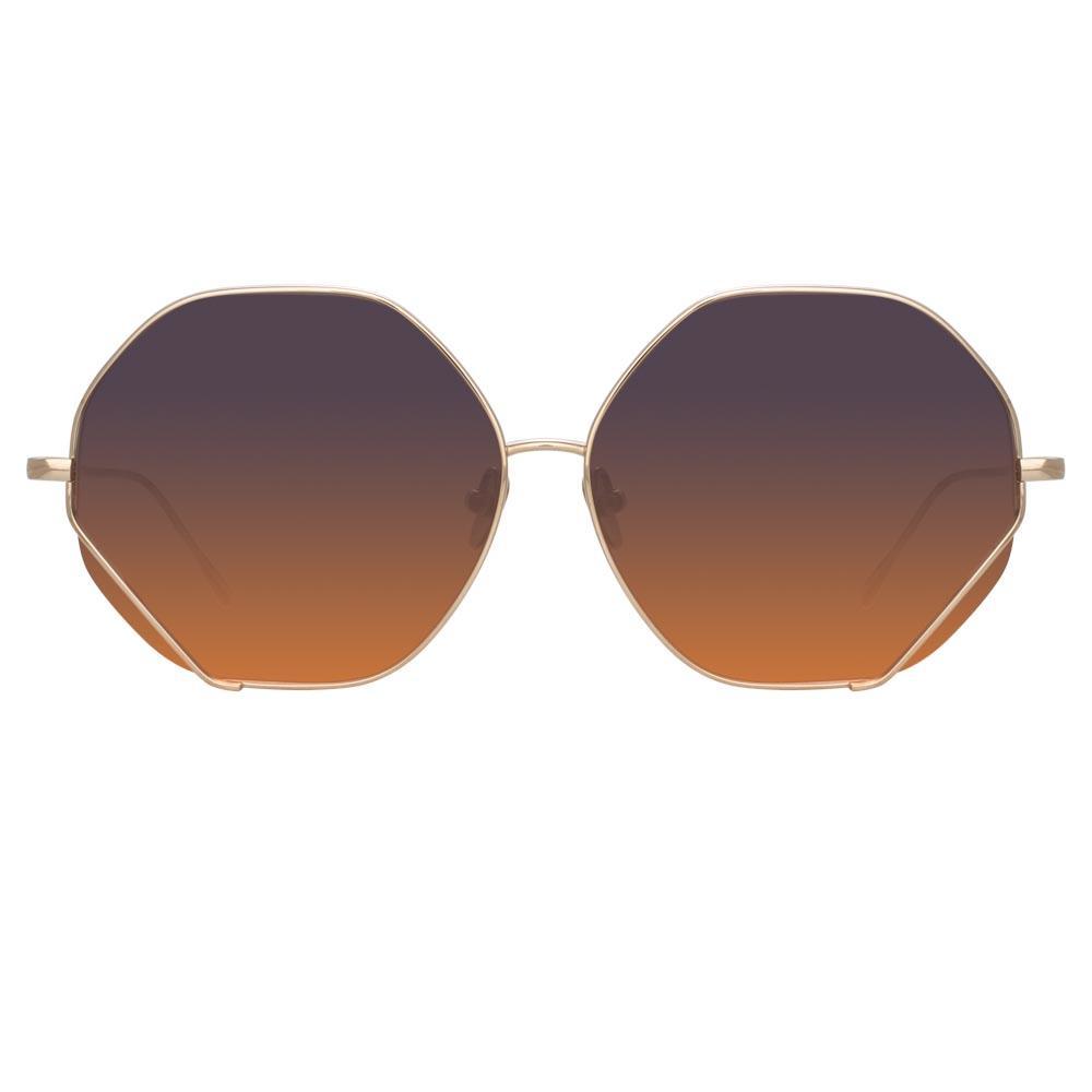 Color_LFL1010C2SUN - Fawcet Hexagon Sunglasses in Yellow Gold