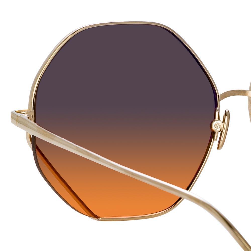 Color_LFL1010C2SUN - Fawcet Hexagon Sunglasses in Yellow Gold
