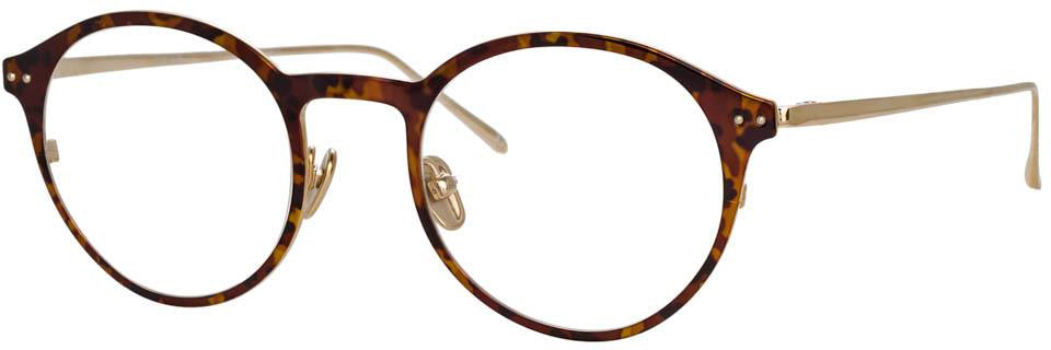 Color_LFL1017C3OPT - Lee Oval Optical Frame in Tortoiseshell