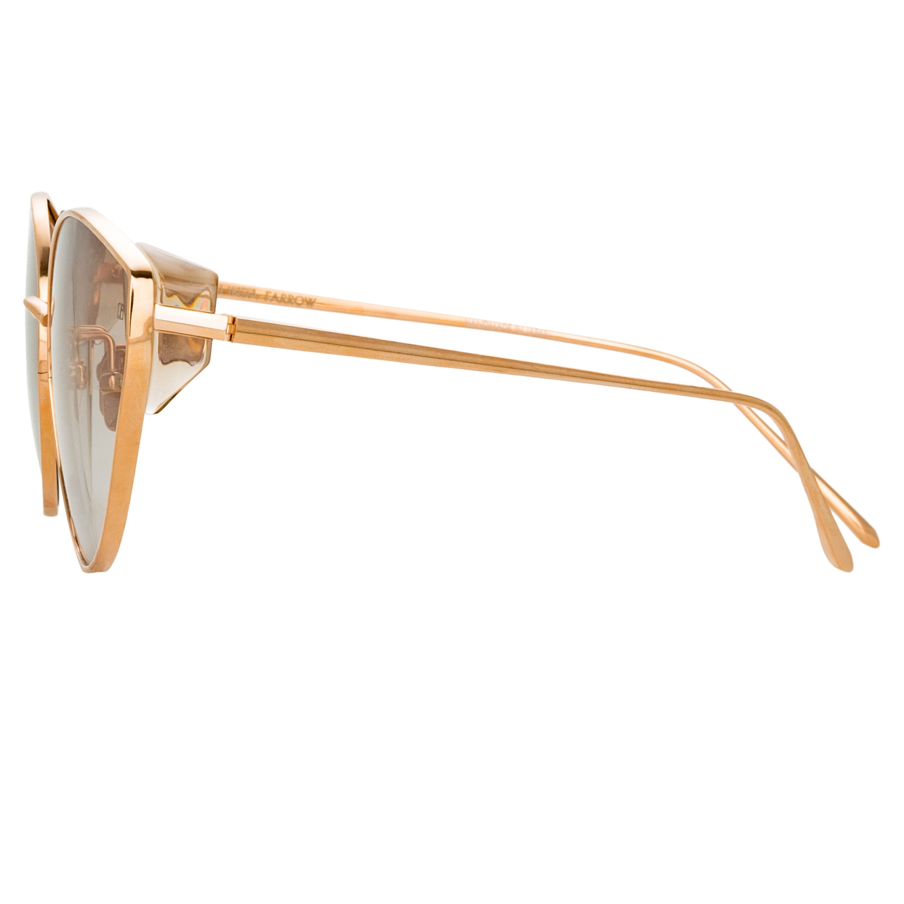 Color_LFL1029C4SUN - Liv Cat Eye Sunglasses in Rose Gold and Brown