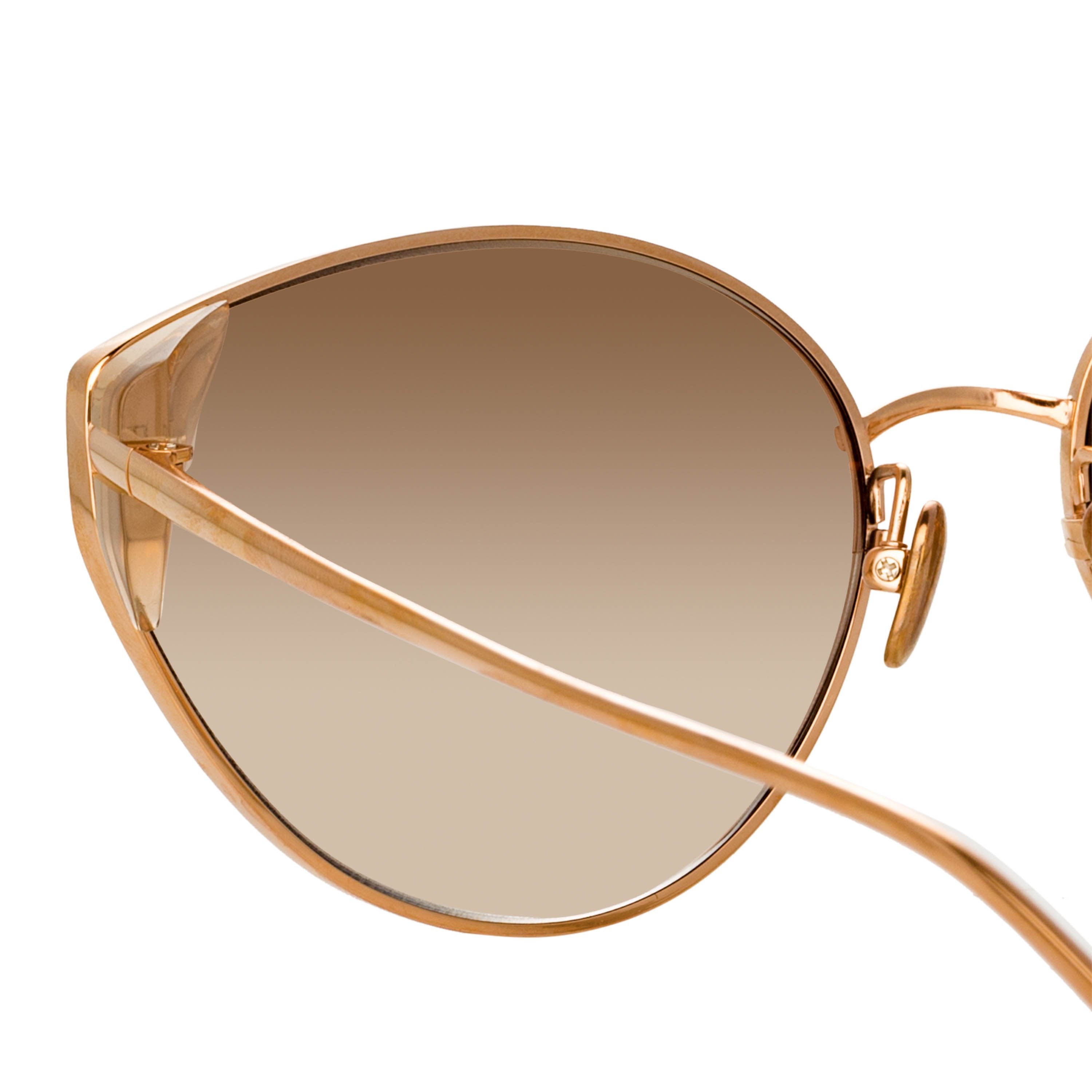 Color_LFL1029C4SUN - Liv Cat Eye Sunglasses in Rose Gold and Brown
