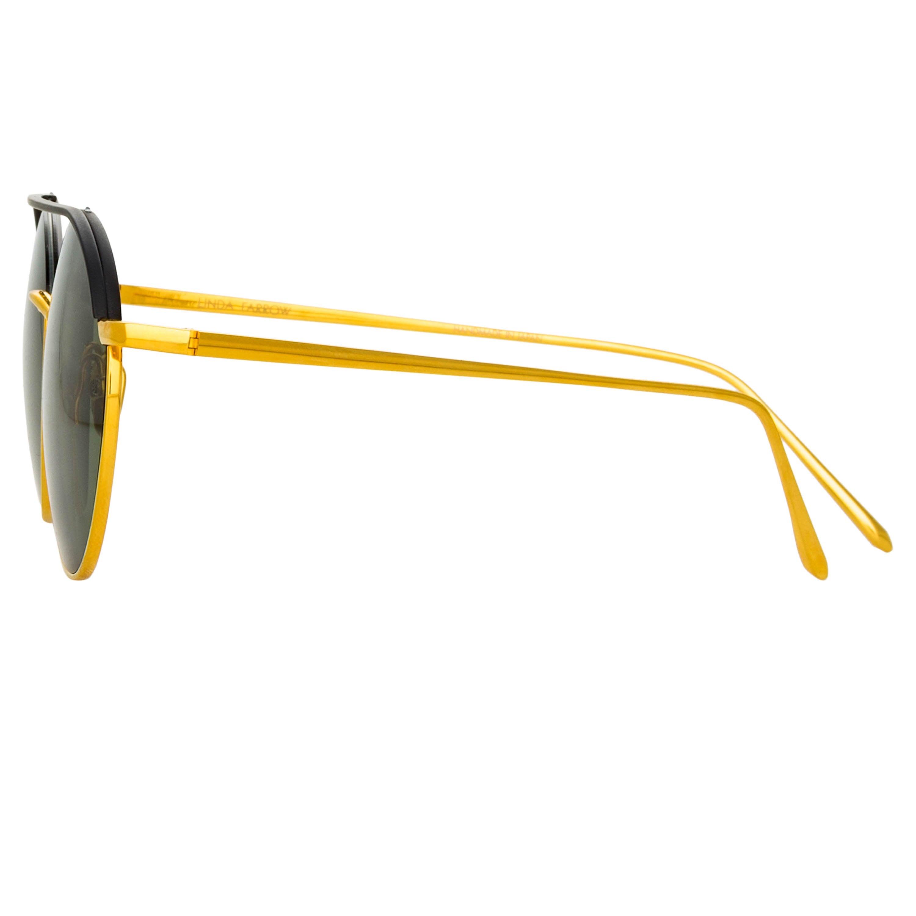 Color_LFL1031C1SUN - Dustin Round Sunglasses in Black and Yellow Gold