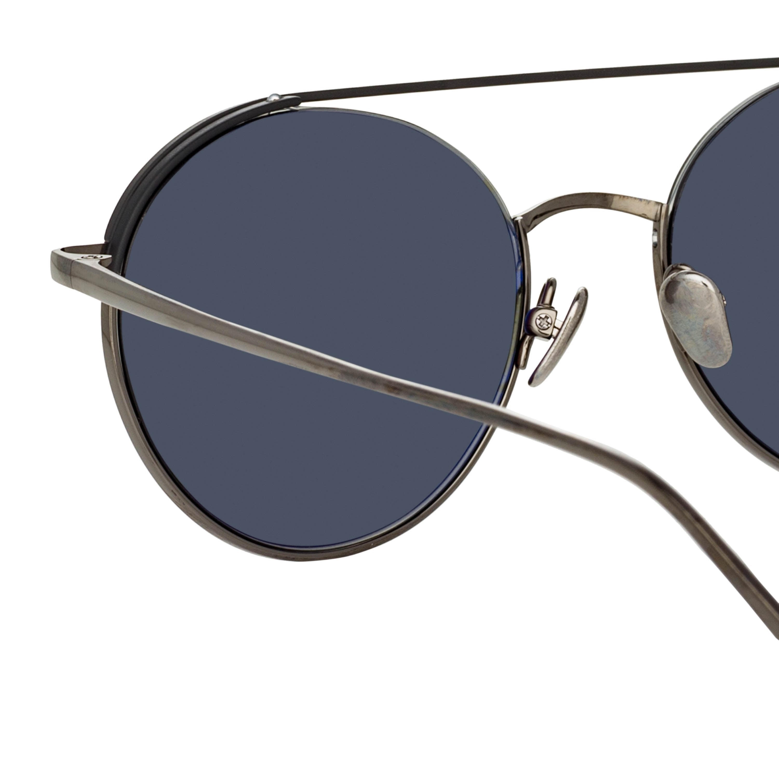 Color_LFL1031C2SUN - Dustin Round Sunglasses in Black and Nickel