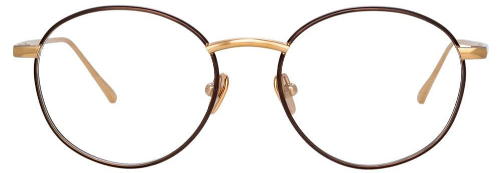 Color_LFL1034C4OPT - Hoffman Oval Optical Frame in Brown