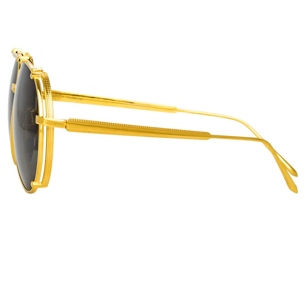 Color_LFL1039C2SUN - Newman Aviator Sunglasses in Yellow Gold