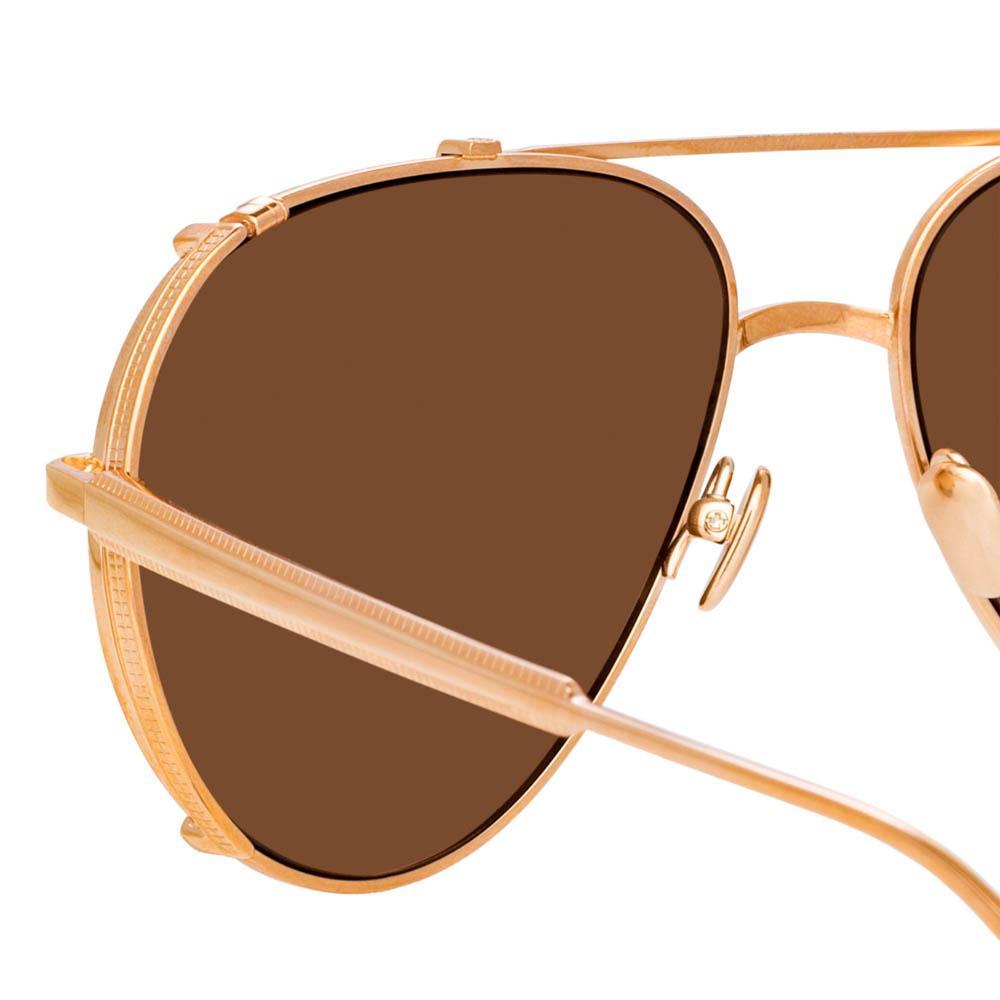 Color_LFL1039C3SUN - Newman Aviator Sunglasses in Rose Gold
