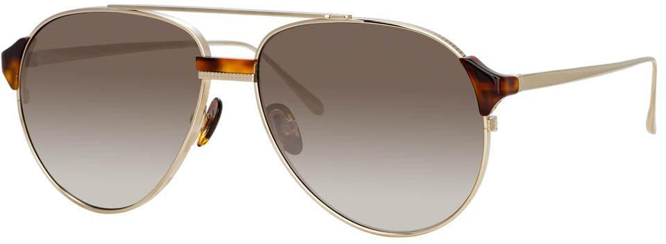 Color_LFL1041C6SUN - Brooks Aviator Sunglasses in Yellow Gold