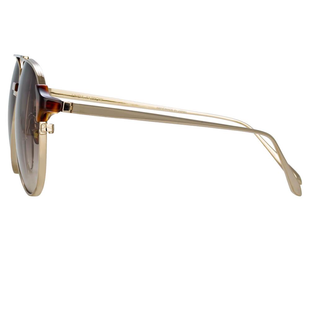 Color_LFL1041C6SUN - Brooks Aviator Sunglasses in Yellow Gold
