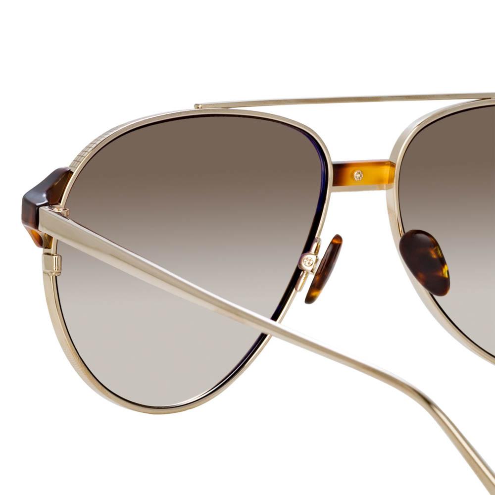 Color_LFL1041C6SUN - Brooks Aviator Sunglasses in Yellow Gold