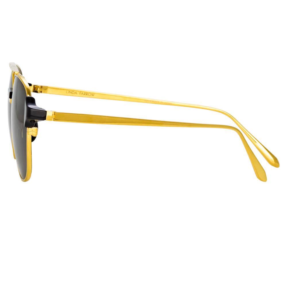 Color_LFL1042C2SUN - Reed Square Sunglasses in White Gold