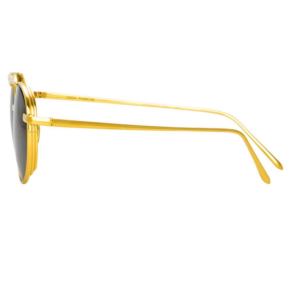 Color_LFL1046C1SUN - Lou Oval Sunglasses in Yellow Gold