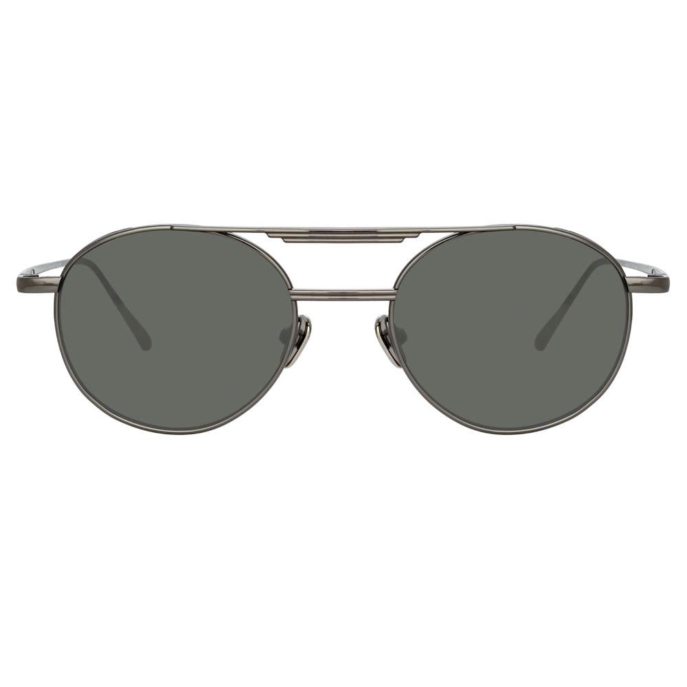 Color_LFL1046C4SUN - Lou Oval Sunglasses in Nickel