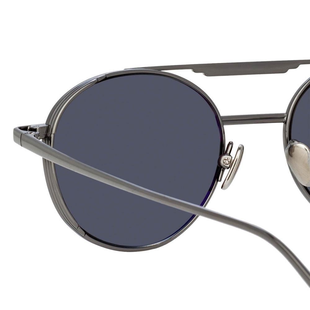 Color_LFL1046C4SUN - Lou Oval Sunglasses in Nickel