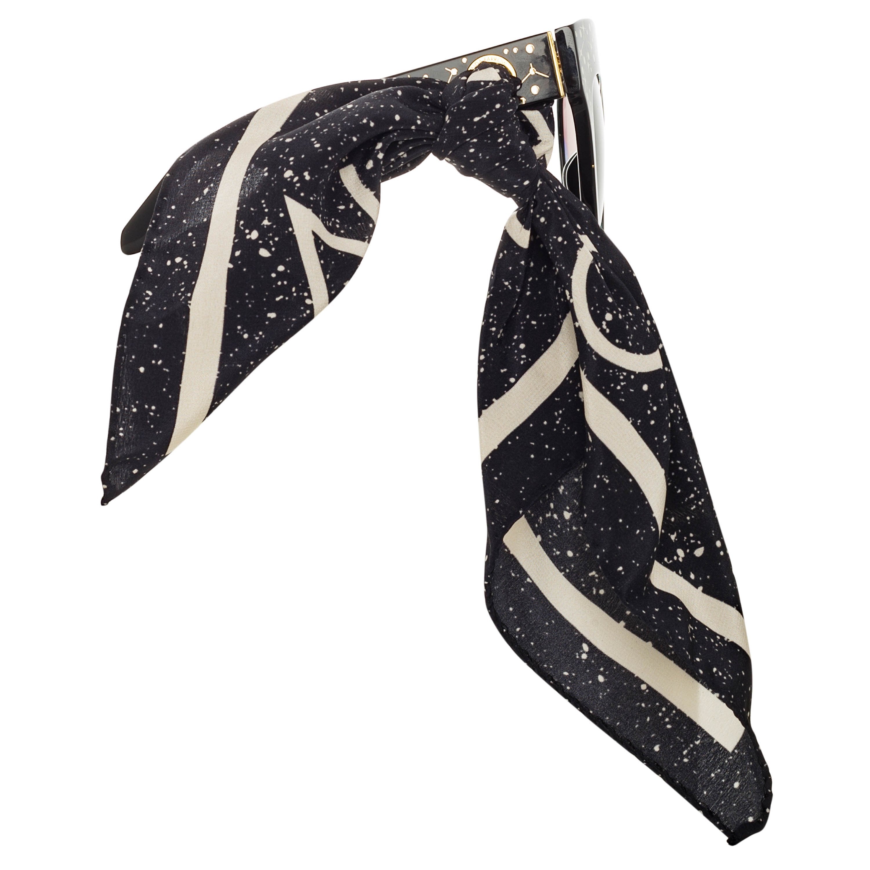 Color_LFL1049C10SUN - Dunaway Oversized Sunglasses in Sparkled Black