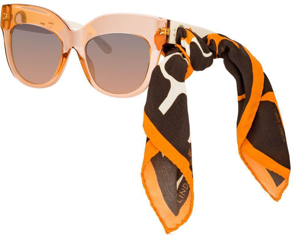 Color_LFL1049C6SUN - Dunaway Oversized Sunglasses in Orange