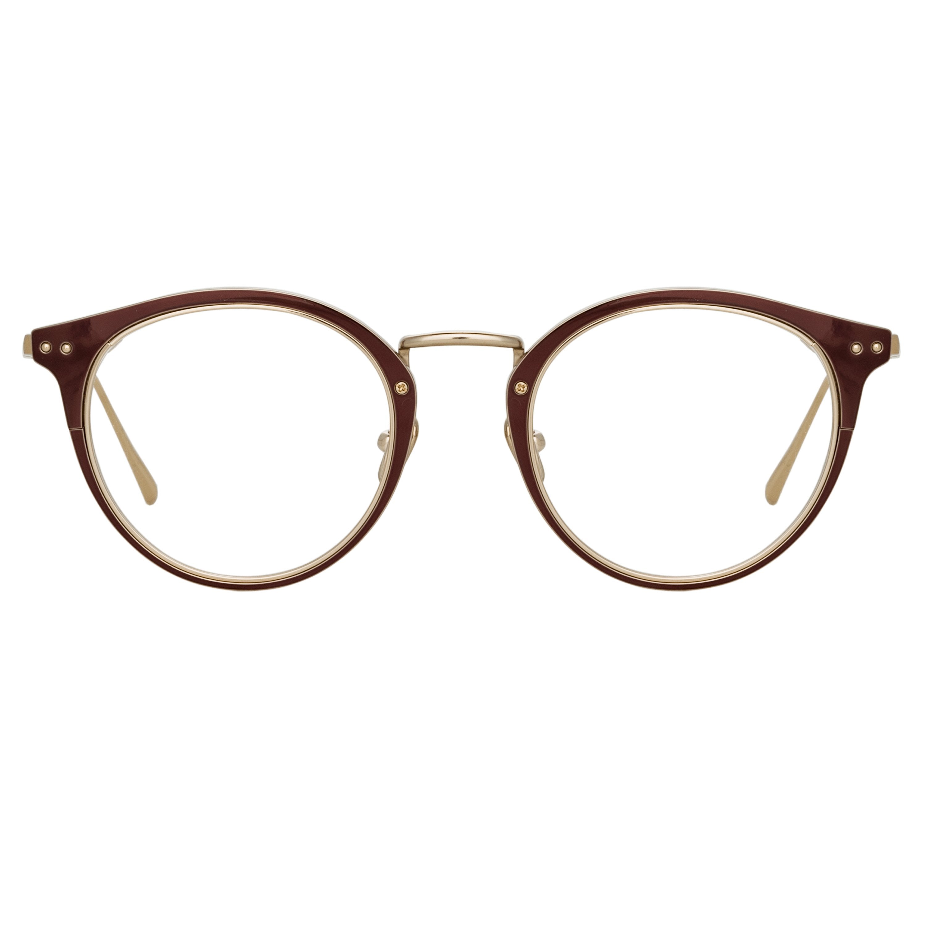 Color_LFL1051C6OPT - Cooper Oval Optical Frame in Brown and Light Gold