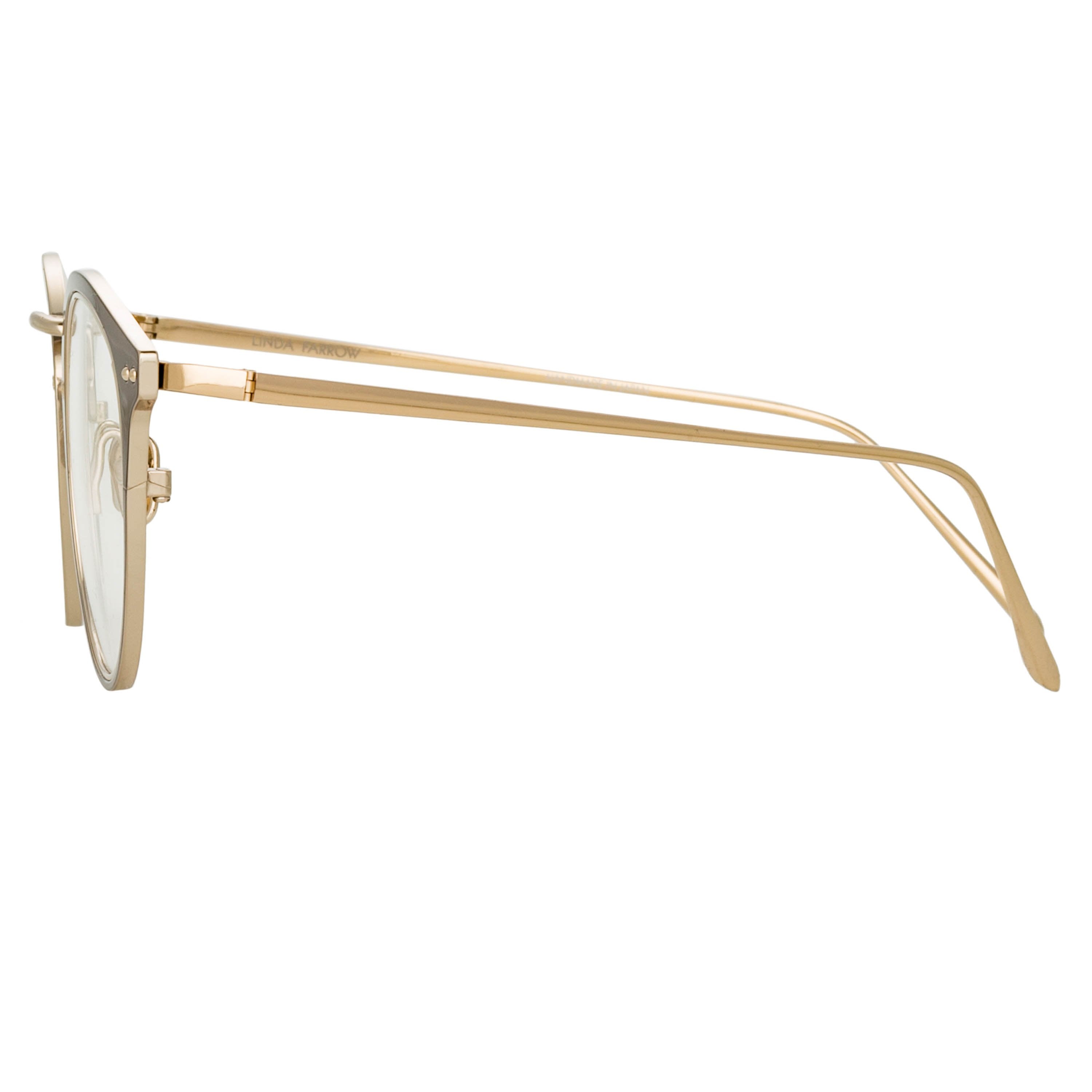 Color_LFL1051C6OPT - Cooper Oval Optical Frame in Brown and Light Gold
