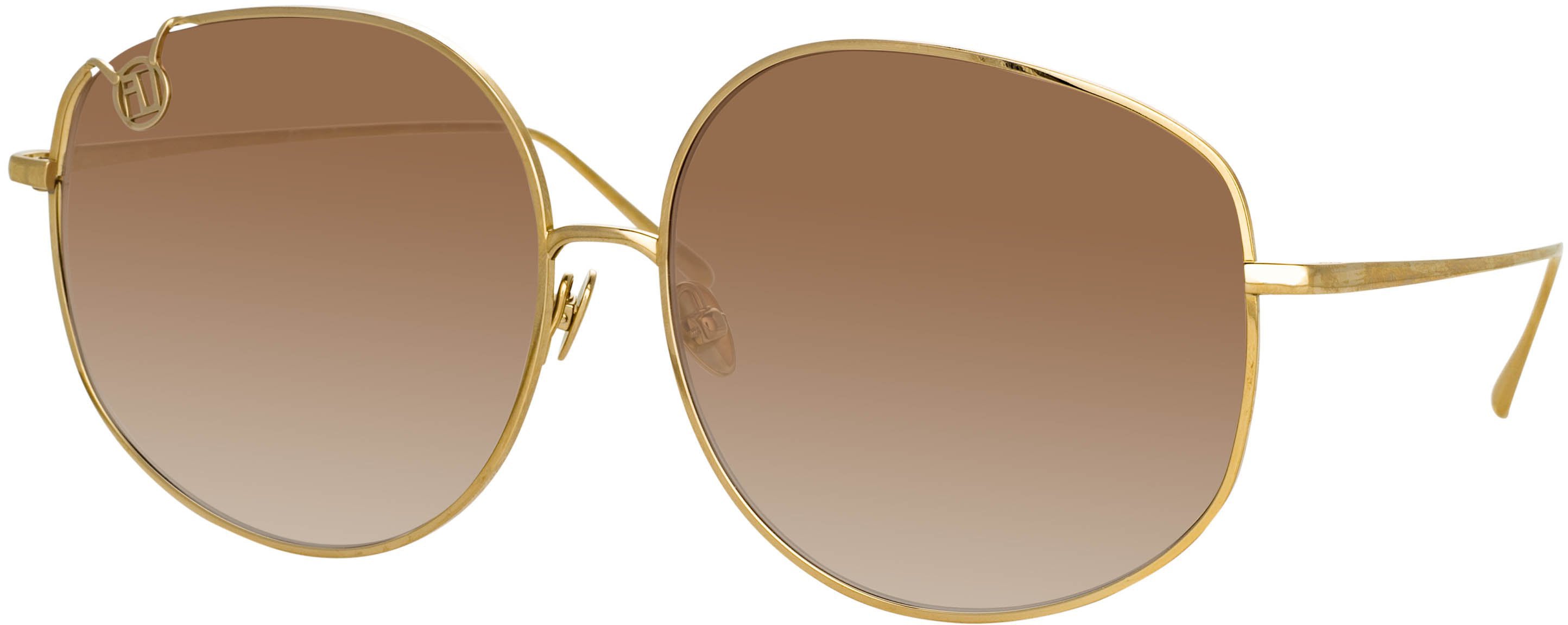 Color_LFL1056C1SUN - Marisa Oversized Sunglasses in Yellow Gold