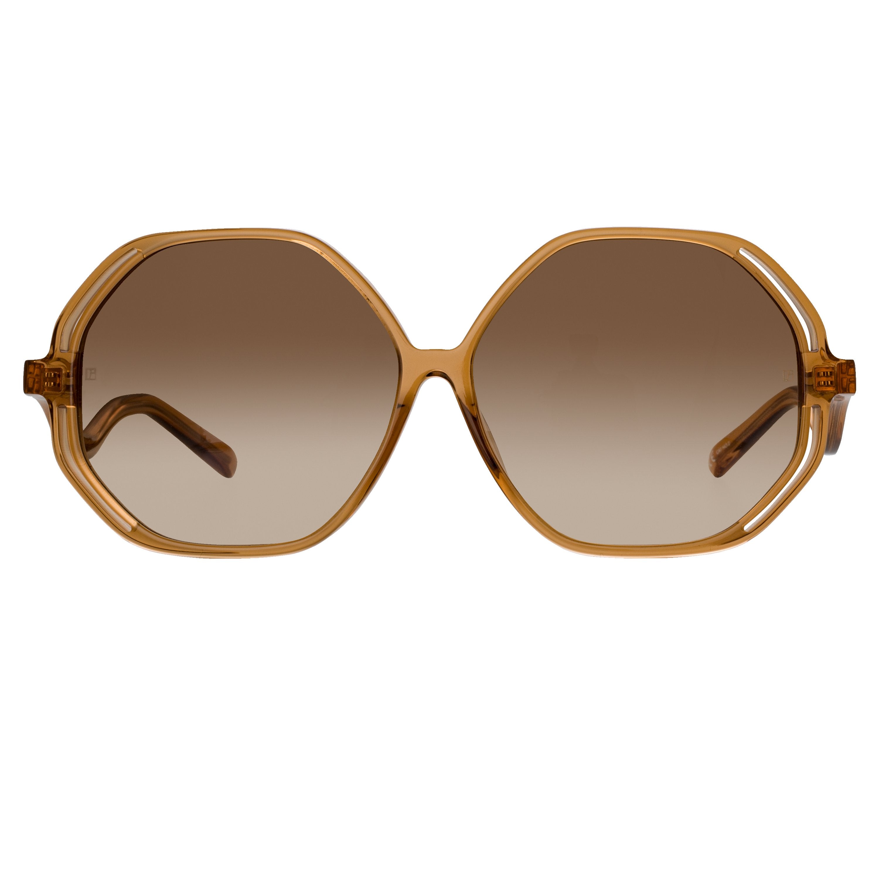 Color_LFL1058C2SUN - Una Oversized Sunglasses in Tobacco