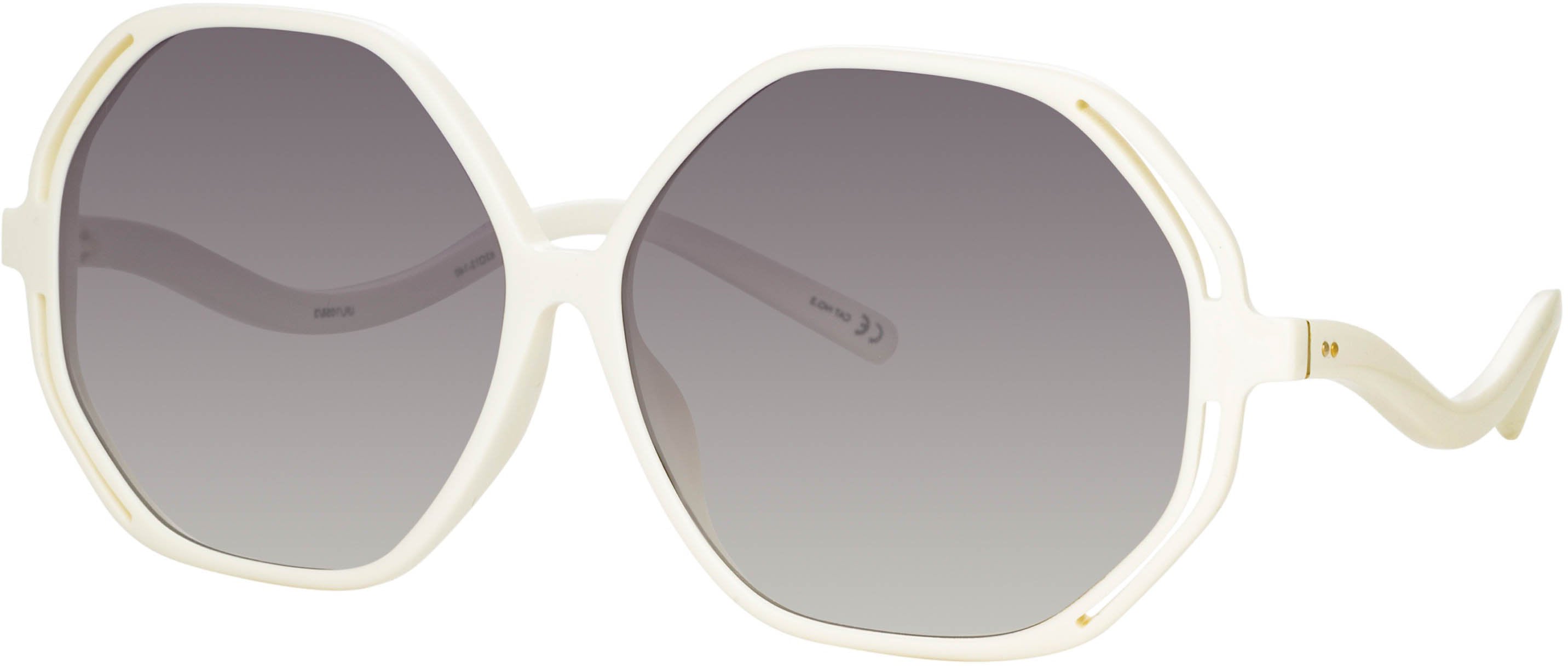 Color_LFL1058C3SUN - Una Oversized Sunglasses in White