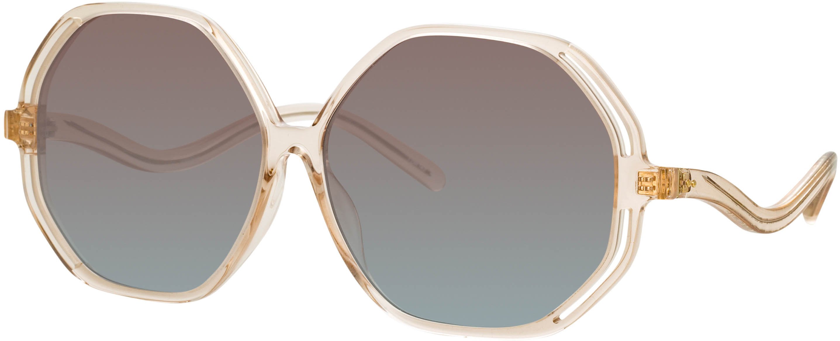 Color_LFL1058C4SUN - Una Oversized Sunglasses in Ash