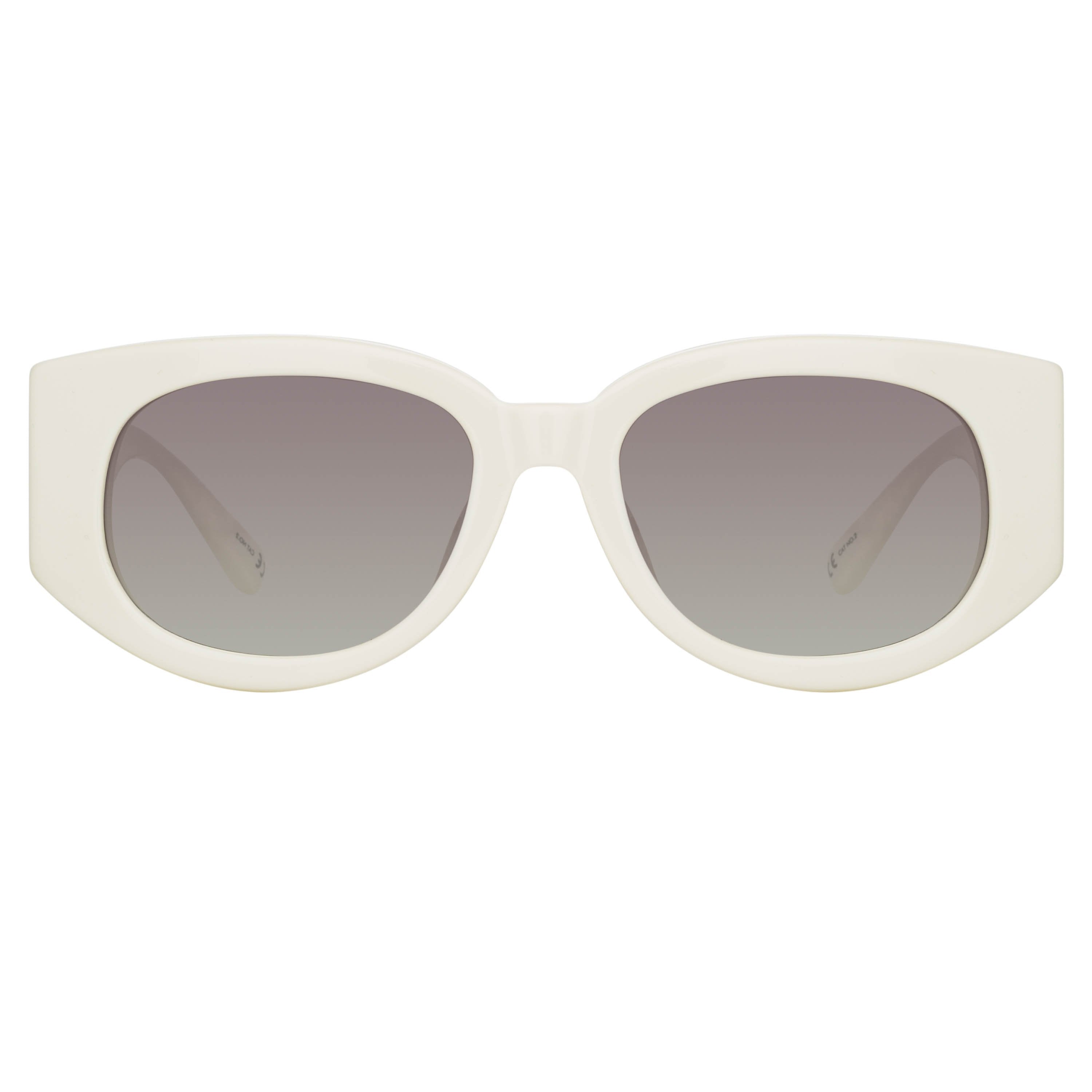 Color_LFL1059C3SUN - Debbie D-Frame Sunglasses in White