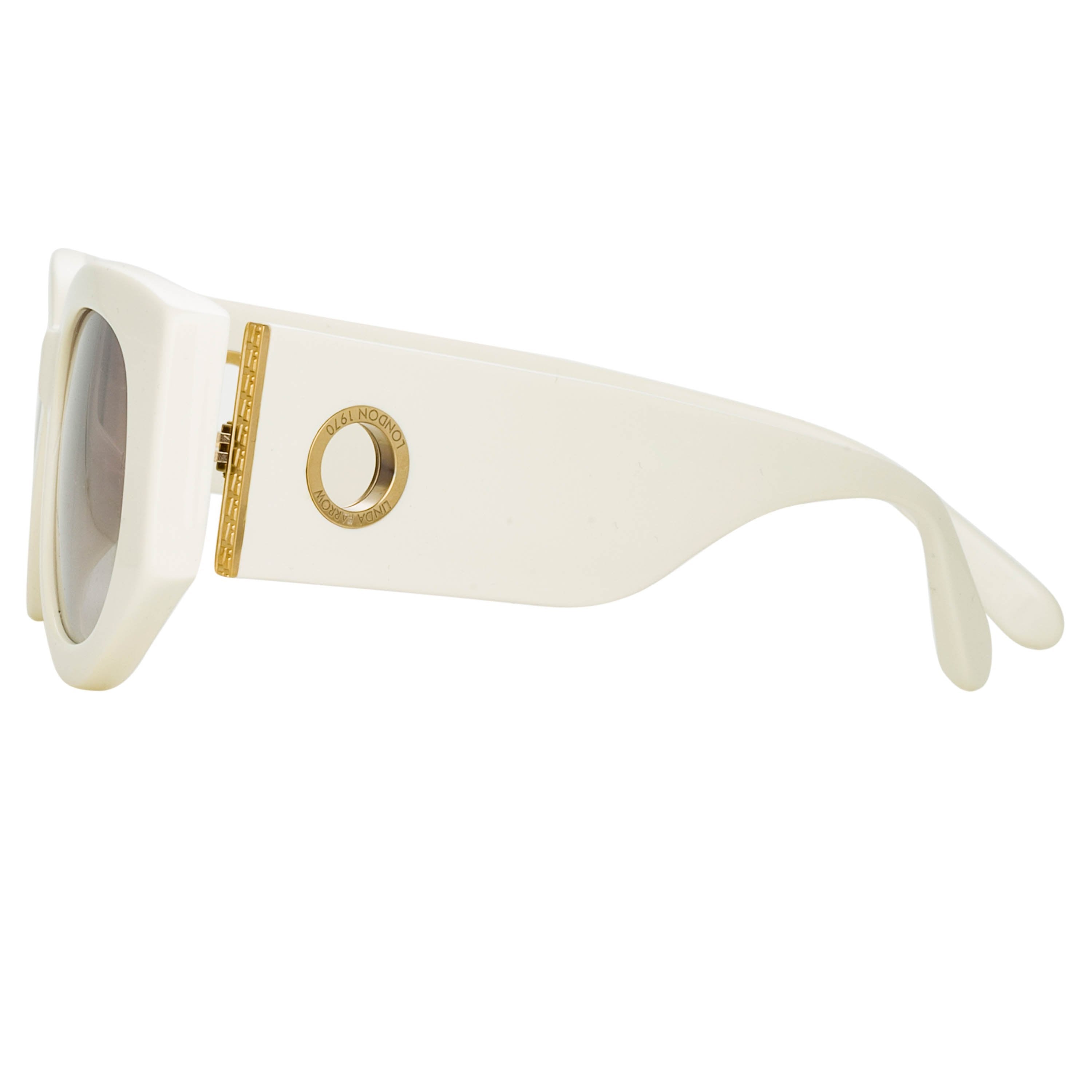 Color_LFL1059C3SUN - Debbie D-Frame Sunglasses in White
