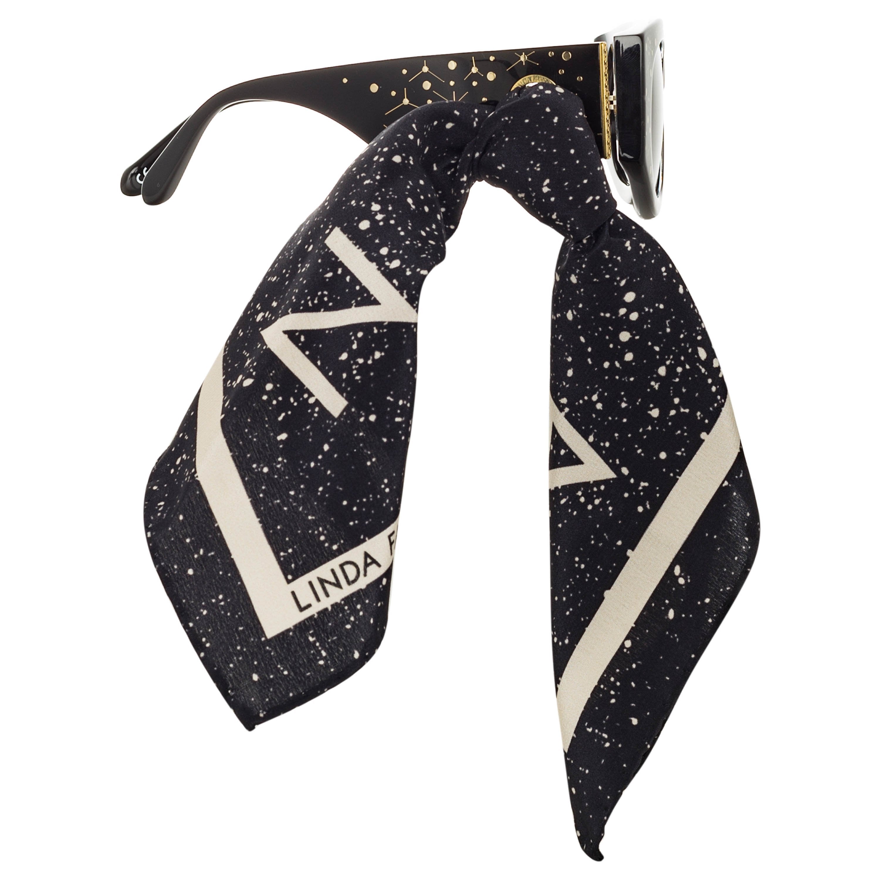 Color_LFL1059C5SUN - Debbie D-Frame Sunglasses in Sparkled Black