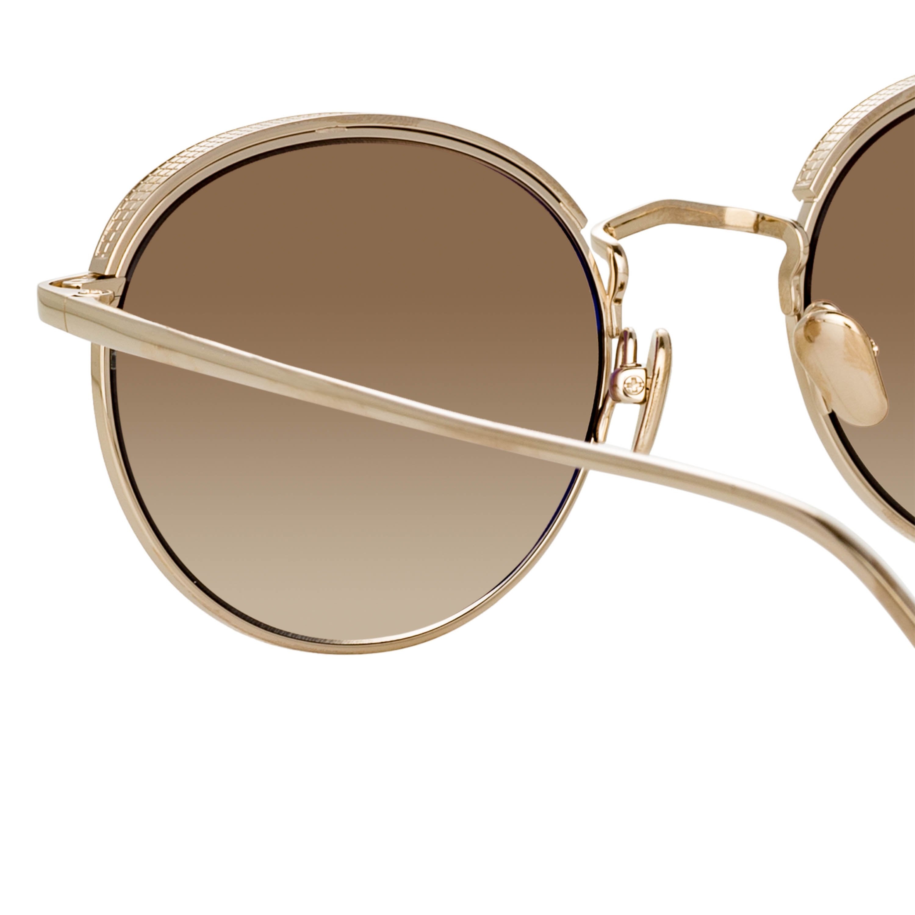 Color_LFL1076C3SUN - Marlon Oval Sunglasses in Light Gold and Mocha
