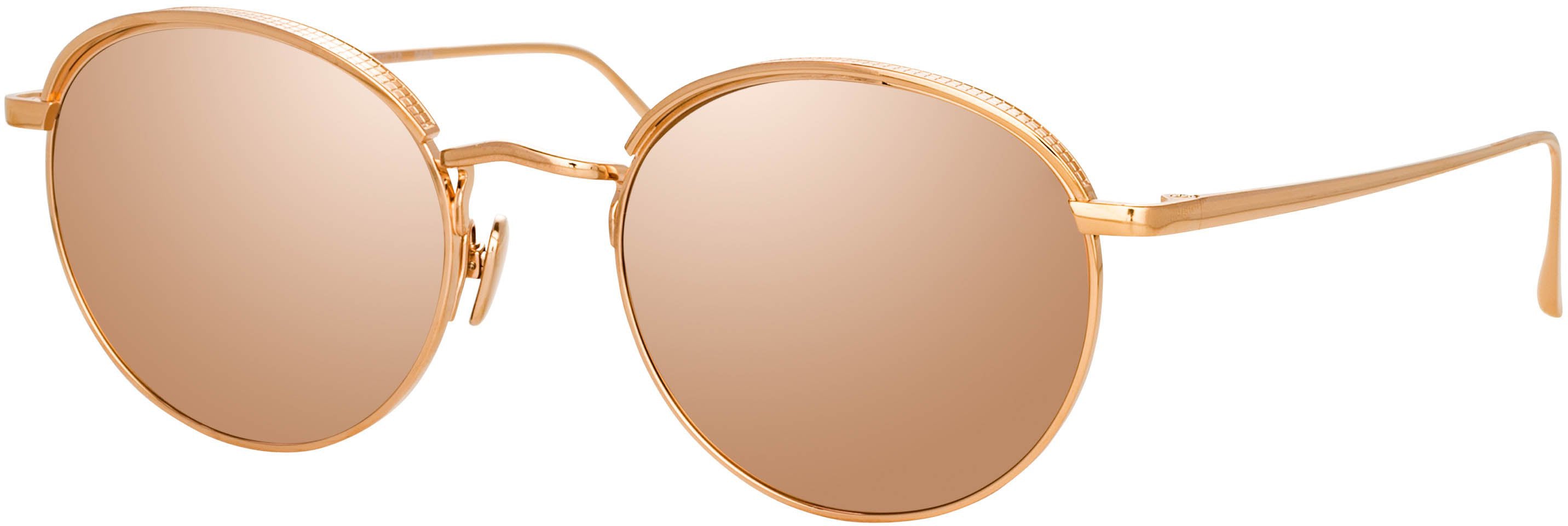Color_LFL1076C4SUN - Marlon Oval Sunglasses in Rose Gold