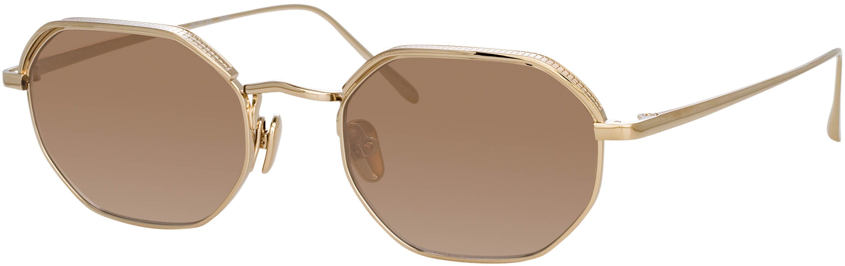 Color_LFL1077C3SUN - Shaw Angular Glasses in Light gold and Brown