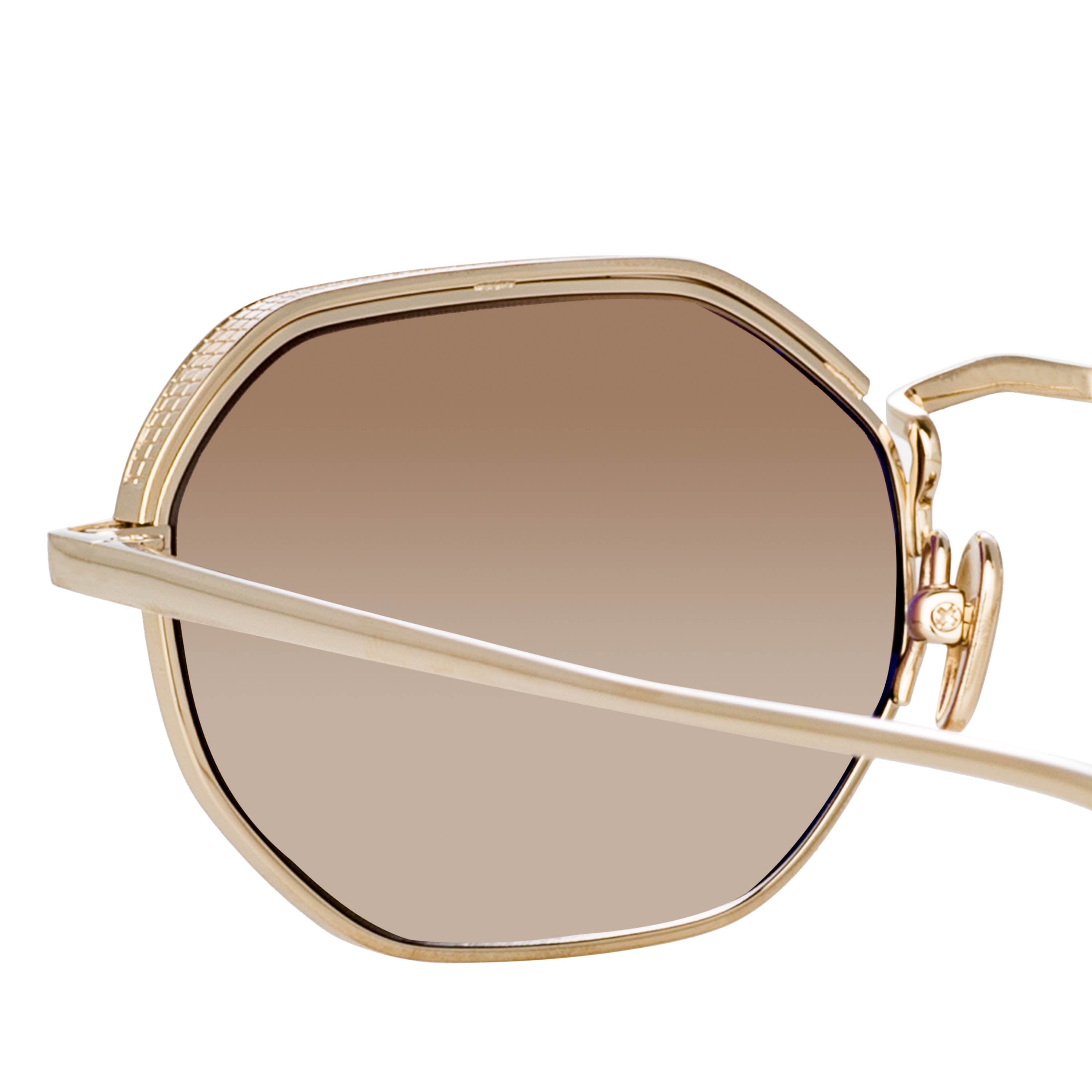 Color_LFL1077C3SUN - Shaw Angular Glasses in Light gold and Brown