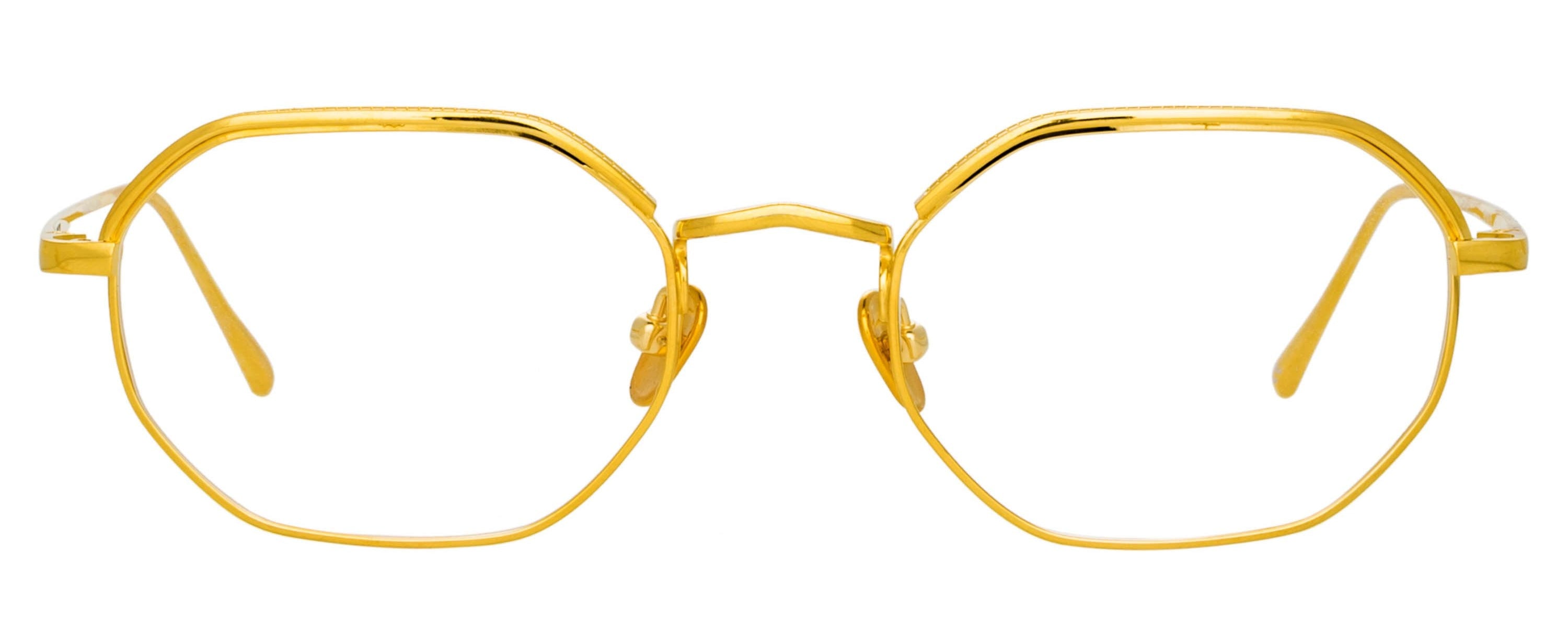 Color_LFL1077C5OPT - Shaw Angular Optical Frame in Titanium Yellow Gold