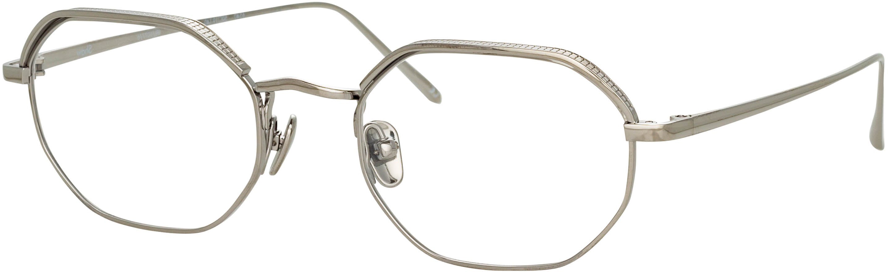 Color_LFL1077C6OPT - Shaw Angular Optical Frame in White Gold