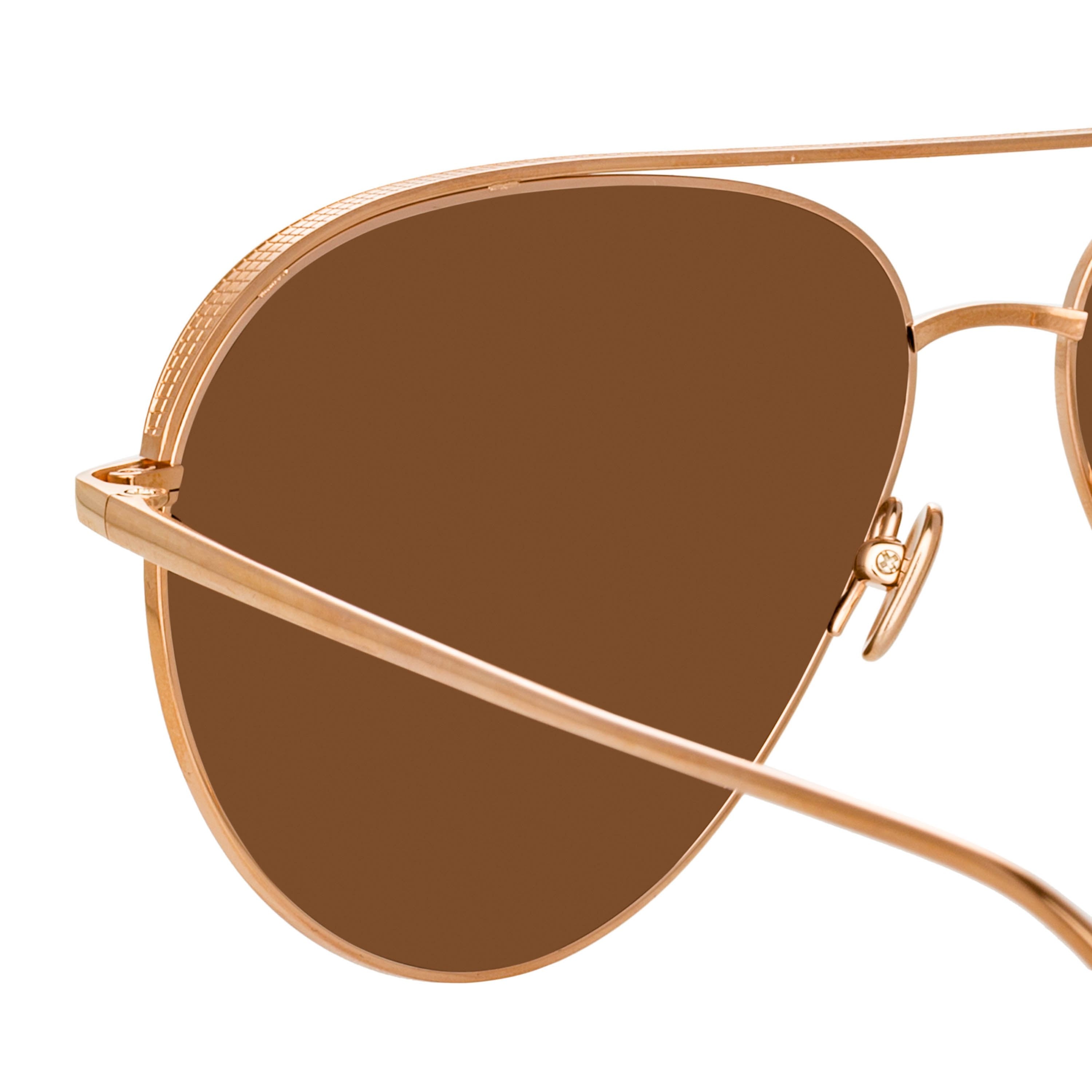 Color_LFL1078C5SUN - Roberts Aviator Sunglasses in Rose Gold