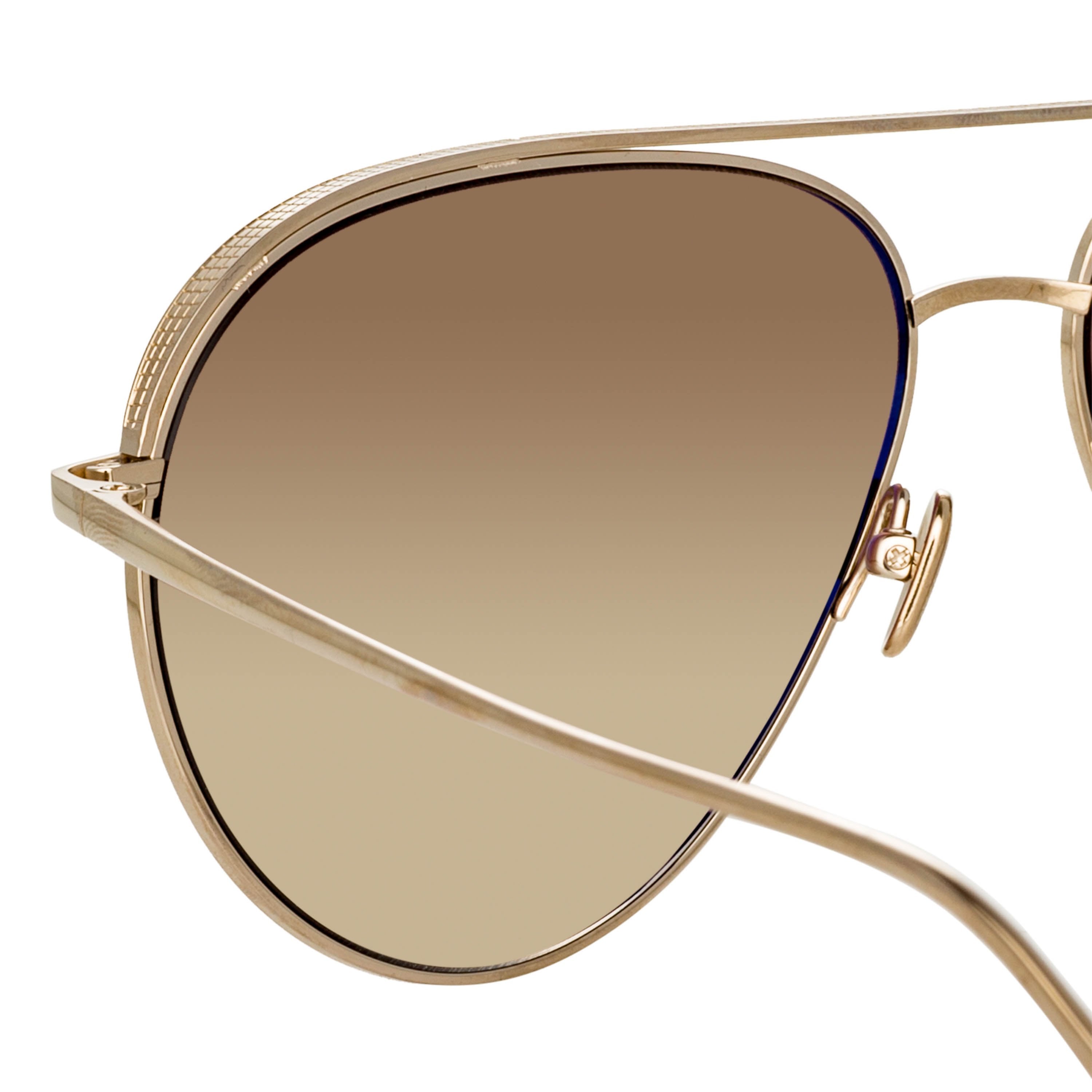 Color_LFL1078C6SUN - Roberts Aviator Sunglasses in Light Gold and Mocha