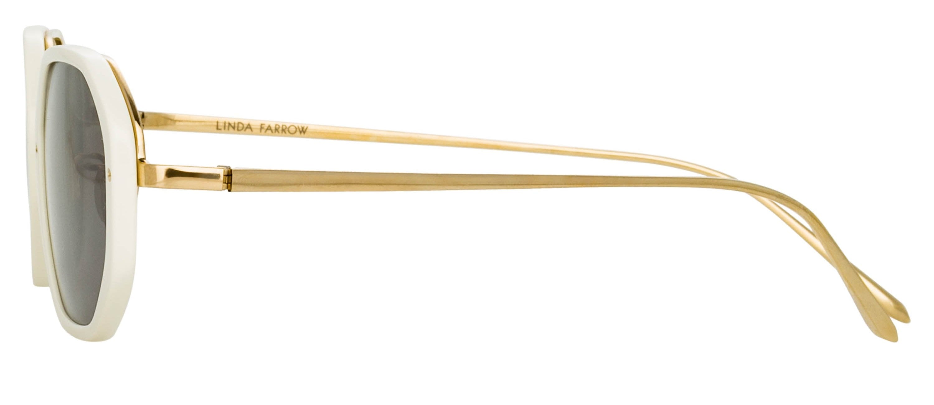 Color_LFL1084C4SUN - Tyler Angular Sunglasses in White