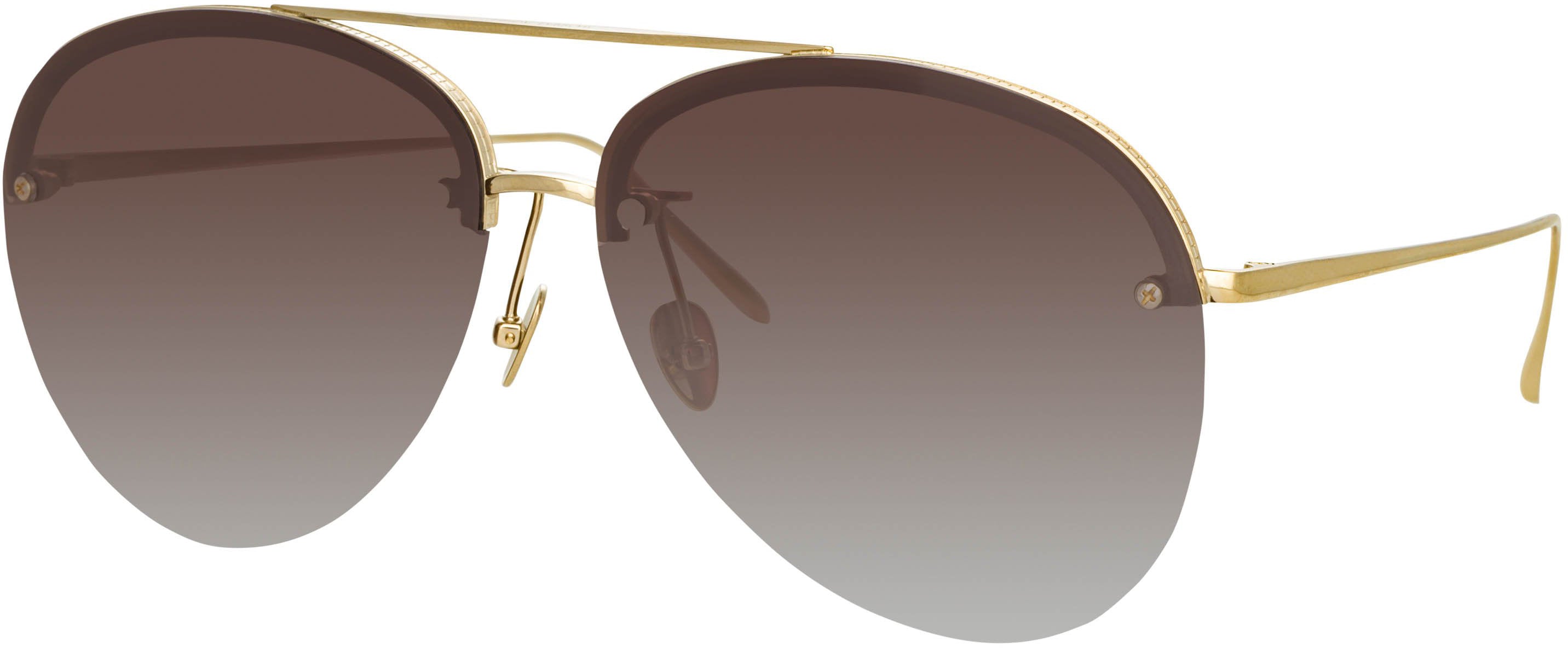 Color_LFL1096C3SUN - Dee Aviator Sunglasses in Light Gold and Grey