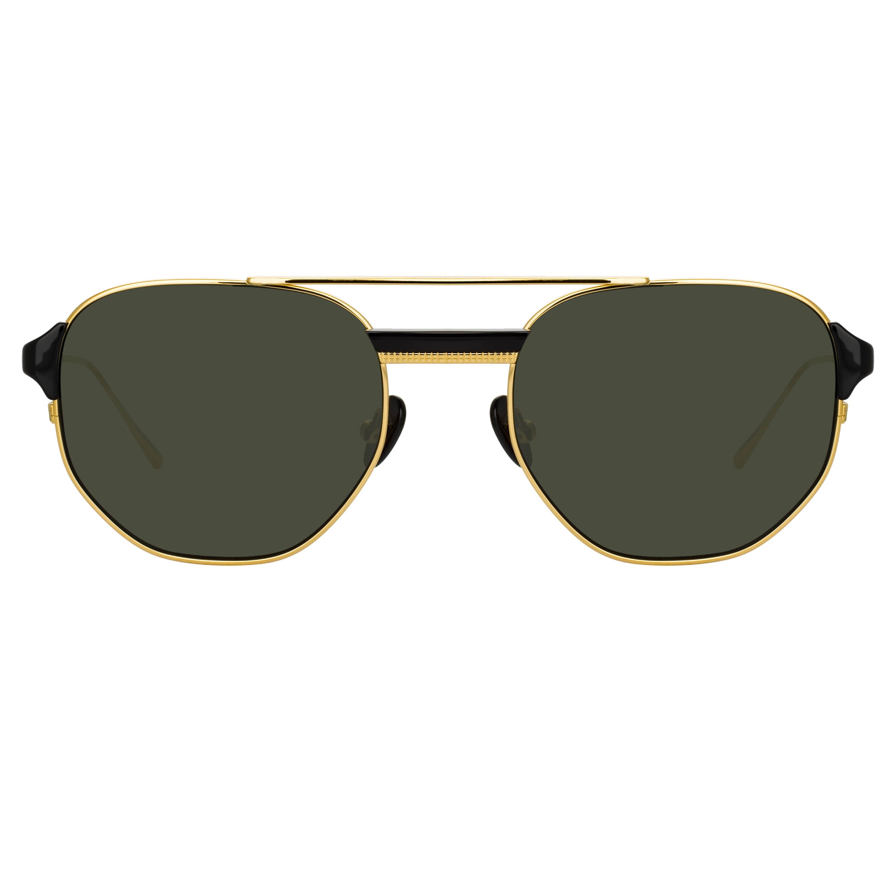 Color_LFL1108C1SUN - Nico Squared Sunglasses in Yellow Gold and Grey