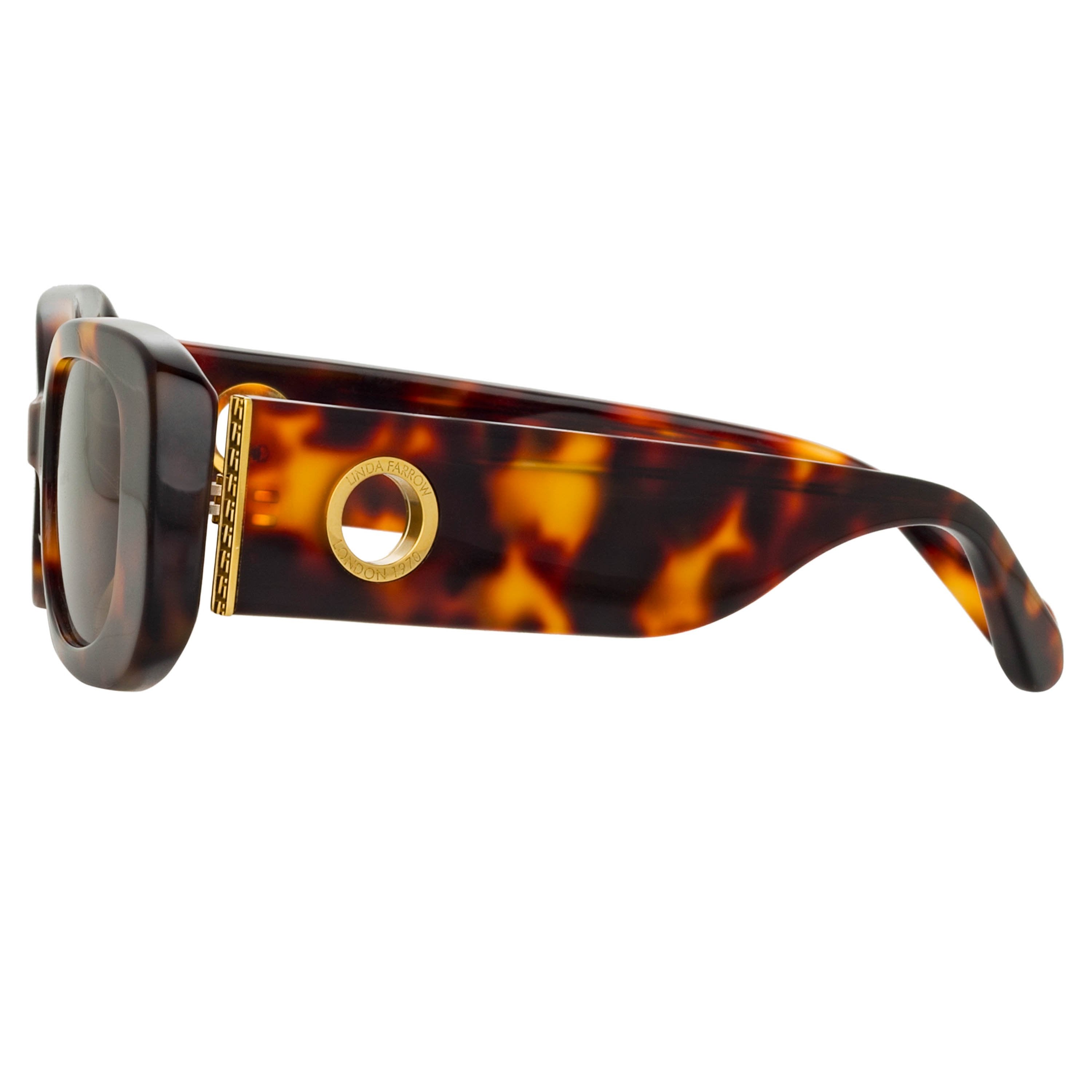 Color_LFL1117C2SUN - Lola Rectangular Sunglasses in Tortoiseshell