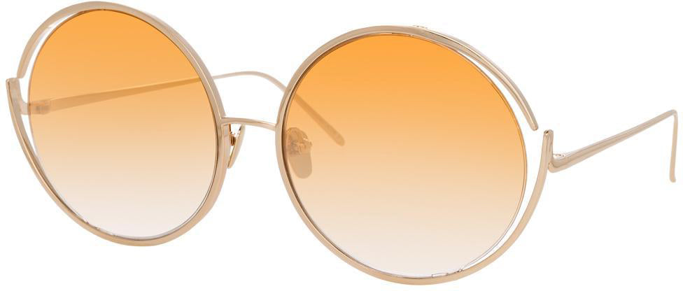 Color_LFL680C15SUN - Linda Farrow Fontaine C15 Round Sunglasses